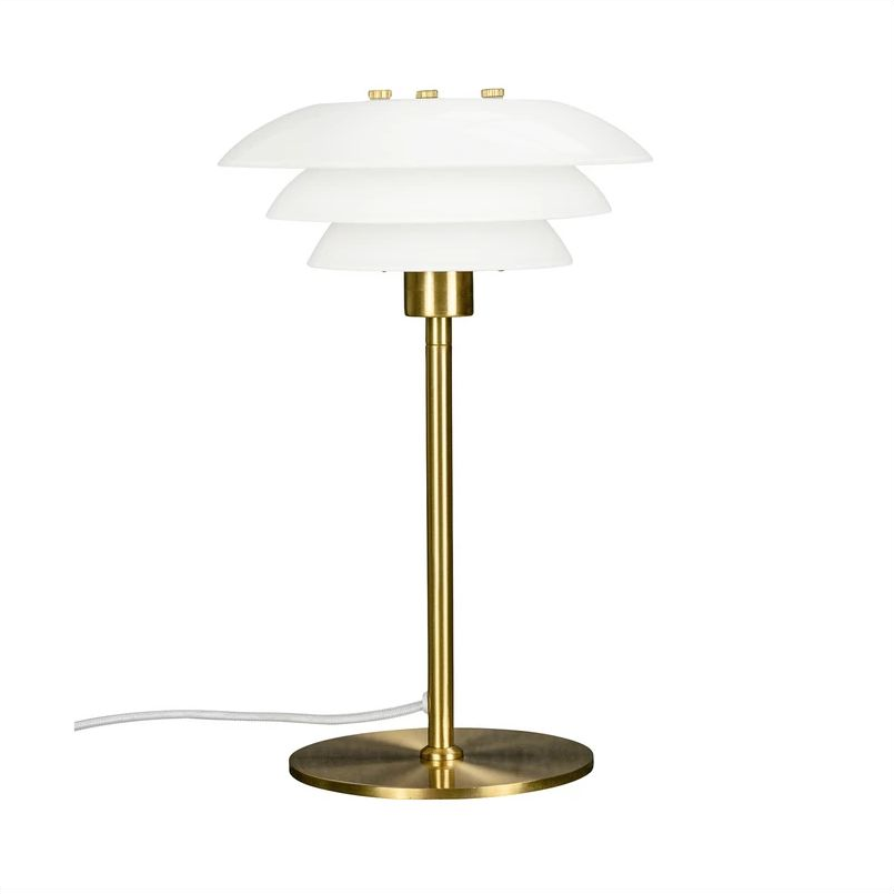 DL20 Opal/Brass Tischleuchte – Dyberg Larsen